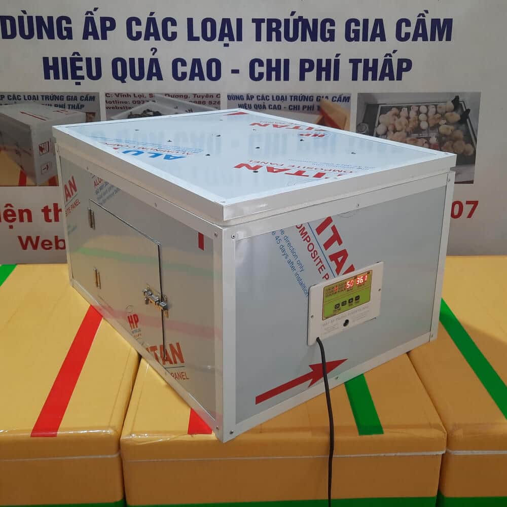 Máy Ấp 200 Trứng Bồ Câu Vỏ Nhôm